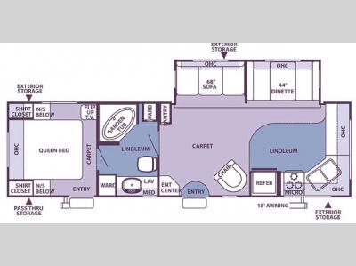 Floorplan - 2007 Forest River RV Rockwood 8315SS