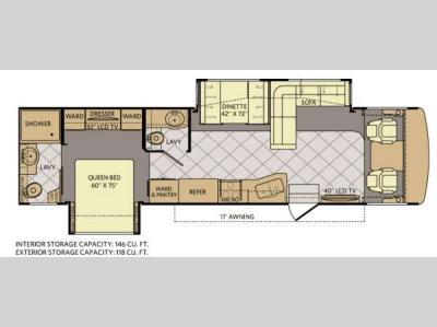 Floorplan - 2013 Fleetwood RV Bounder 36E