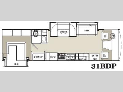 Floorplan - 2013 Coachmen RV Pursuit 31 BDP