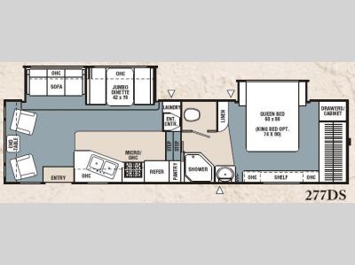 Floorplan - 2007 Coachmen RV Chaparral 277DS
