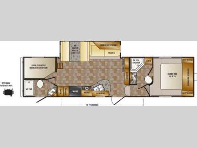 Floorplan - 2013 CrossRoads RV Zinger ZF32DB
