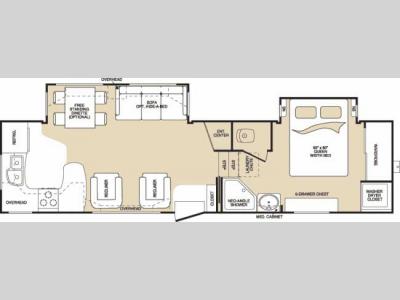Floorplan - 2007 Keystone RV Montana 3000 RK
