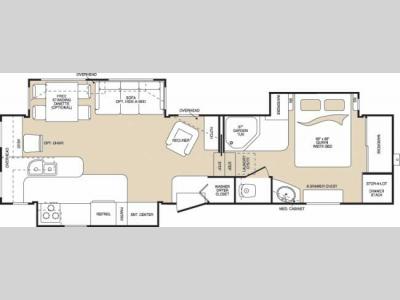 Floorplan - 2007 Keystone RV Montana 3295 RK