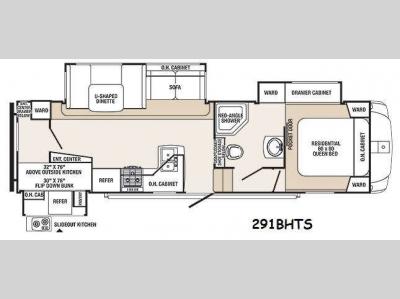 Floorplan - 2014 Palomino Sabre Silhouette 291BHTS