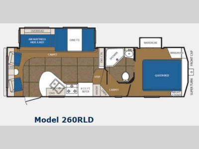 Floorplan - 2014 Prime Time Manufacturing Crusader 260RLD