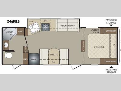 Floorplan - 2014 Keystone RV Bullet 246RBS