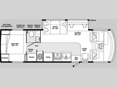 Floorplan - 2007 Winnebago Sightseer 30B
