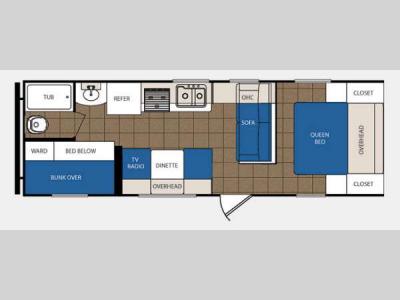 Floorplan - 2014 Prime Time Manufacturing Avenger 26BH