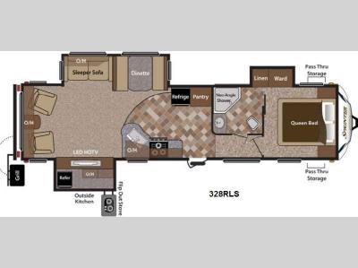 Floorplan - 2014 Keystone RV Sprinter 328RLS