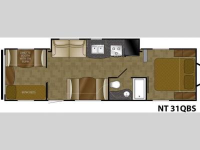 Floorplan - 2014 Heartland North Trail 31QBS