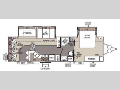 Floorplan - 2014 Forest River RV Rockwood Signature Ultra Lite 8314BSS