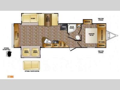 Floorplan - 2014 CrossRoads RV Sunset Trail Reserve ST30RE