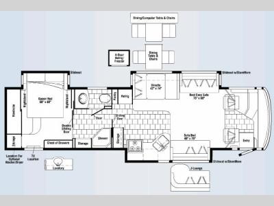 Floorplan - 2007 Winnebago Journey 39 K