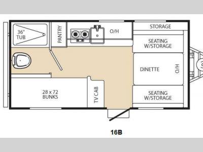 Floorplan - 2014 Coachmen RV Viking Ultra-Lite 16B