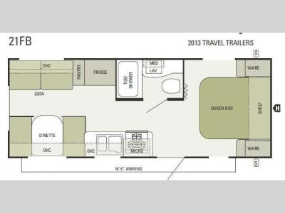 Floorplan - 2014 Starcraft  AR-ONE 21FB Wide Body