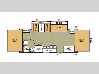 Floorplan - 2006 Starcraft  Travel Star Expandables 21SSO