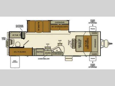 Floorplan - 2014 EverGreen RV i-Go G256BH