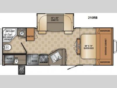 Floorplan - 2014 R-Vision Trail-Lite Crossover 210RB