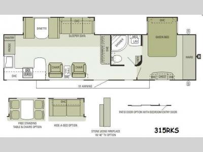 Floorplan - 2014 Starcraft  Autumn Ridge 315RKS