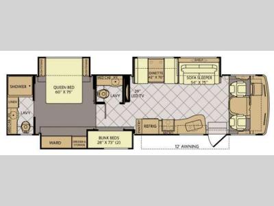 Floorplan - 2014 Fleetwood RV Bounder Classic 36H