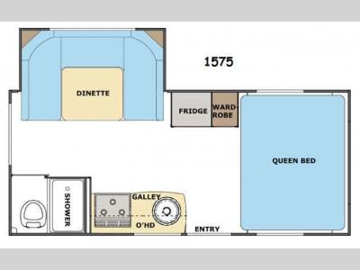 Floorplan - 2014 Lance Travel Trailers 1575