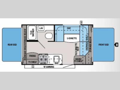 Floorplan - 2014 Jayco Jay Feather Ultra Lite X17A