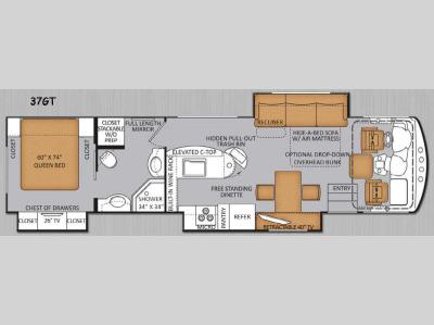 Floorplan - 2014 Thor Motor Coach Challenger 37GT