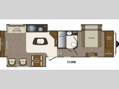 Floorplan - 2014 Keystone RV Laredo 312RE