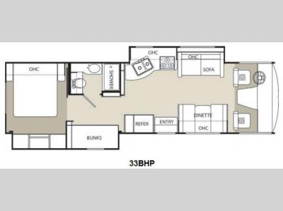 Floorplan - 2014 Coachmen RV Pursuit 33 BHP