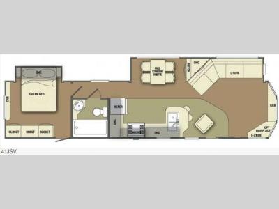 Floorplan - 2013 Dutchmen RV Breckenridge Classic XT 41JSV