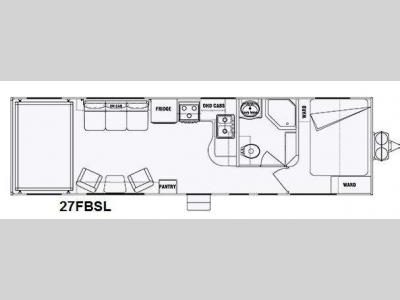Floorplan - 2014 Pacific Coachworks Sandsport 27FBSL