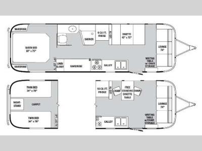 Floorplan - 2014 Airstream RV Classic 31