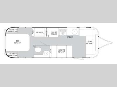 Floorplan - 2014 Airstream RV Flying Cloud 28