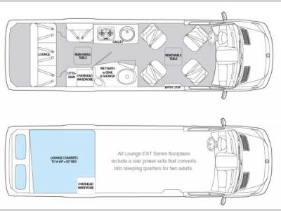 Floorplan - 2014 Airstream RV Interstate Interstate Ext Lounge
