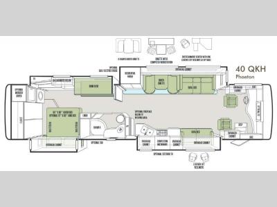 Floorplan - 2014 Tiffin Motorhomes Phaeton 40 QKH