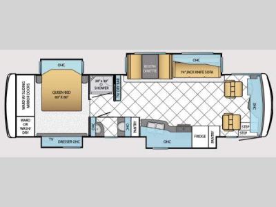 Floorplan - 2014 Newmar Ventana LE 3433