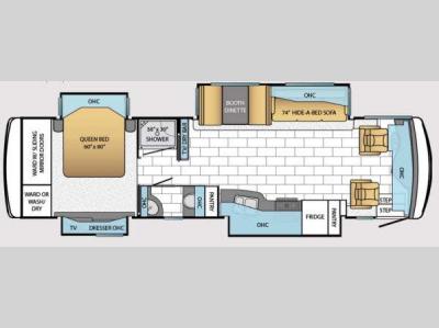 Floorplan - 2014 Newmar Ventana 3433