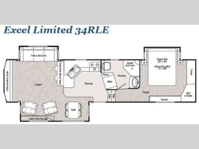 Floorplan - 2014 Peterson Excel Limited 34RLE