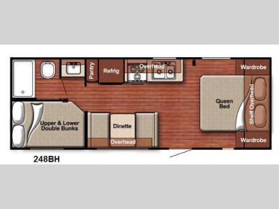 Floorplan - 2014 Gulf Stream RV Ameri-Lite 248BH