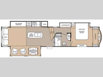 Floorplan - 2014 Forest River RV Cedar Creek 38CK