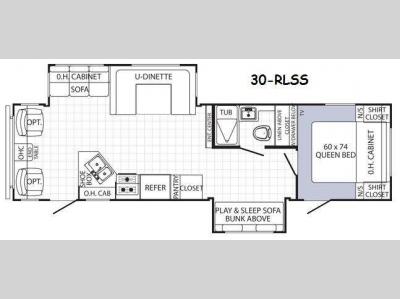 Floorplan - 2014 Palomino Puma 30-RLSS