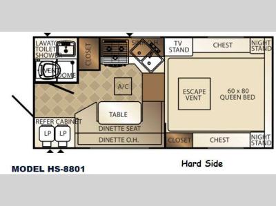 Floorplan - 2014 Palomino Backpack Edition HS 8801