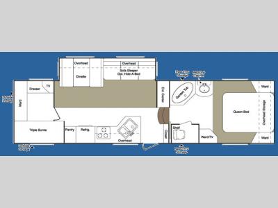 Floorplan - 2007 Keystone RV Laredo 30BH