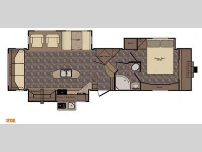 Floorplan - 2015 CrossRoads RV Sunset Trail Reserve SF33RL