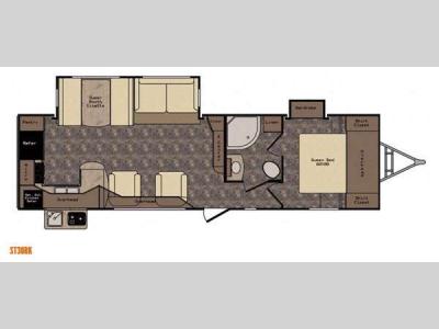 Floorplan - 2015 CrossRoads RV Sunset Trail Reserve ST30RK