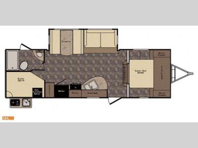 Floorplan - 2015 CrossRoads RV Sunset Trail Super Lite ST270BH