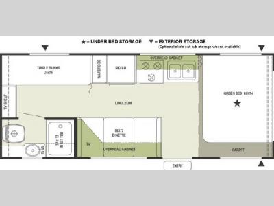 Floorplan - 2004 Forest River RV Rockwood 2306