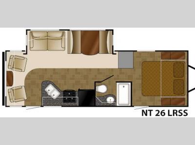 Floorplan - 2015 Heartland North Trail 26LRSS King