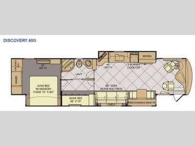 Floorplan - 2015 Fleetwood RV Discovery 40G