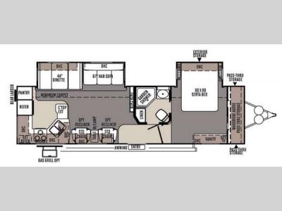 Floorplan - 2015 Forest River RV Rockwood Signature Ultra Lite 8310SS
